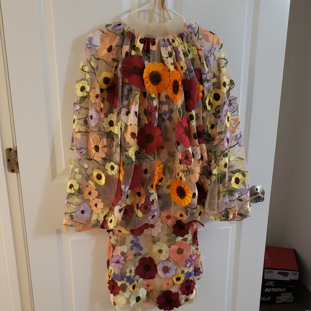 Red and Orange Sheath Dress with jacket Sleeves for Weddings